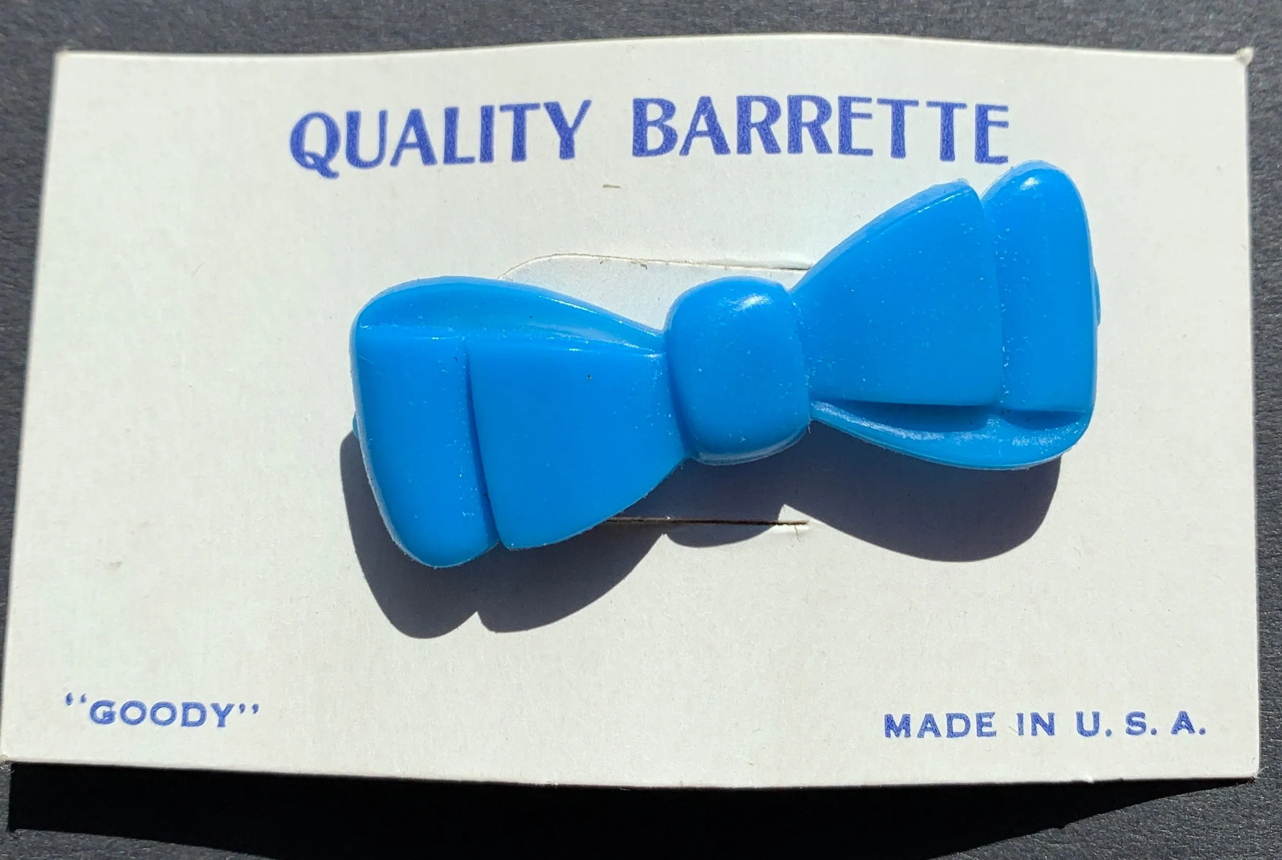 1950s QUALITY Barrette Sweetie Bow 4.5cm  Hair Clips