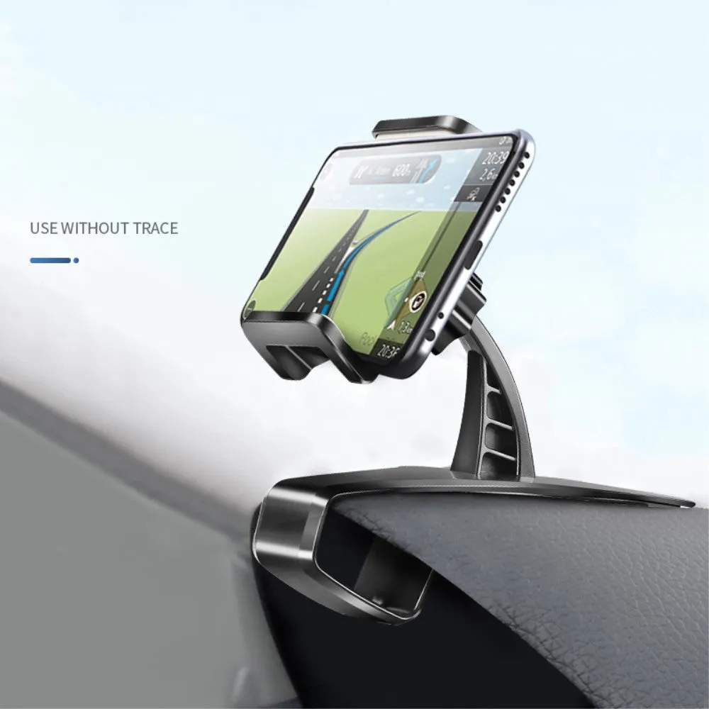 3 in 1 Car GPS Smartphone Holder: Dashboard / Visor Clamp   AC Grid Clip for iBall Majestic 2.4D - Black
