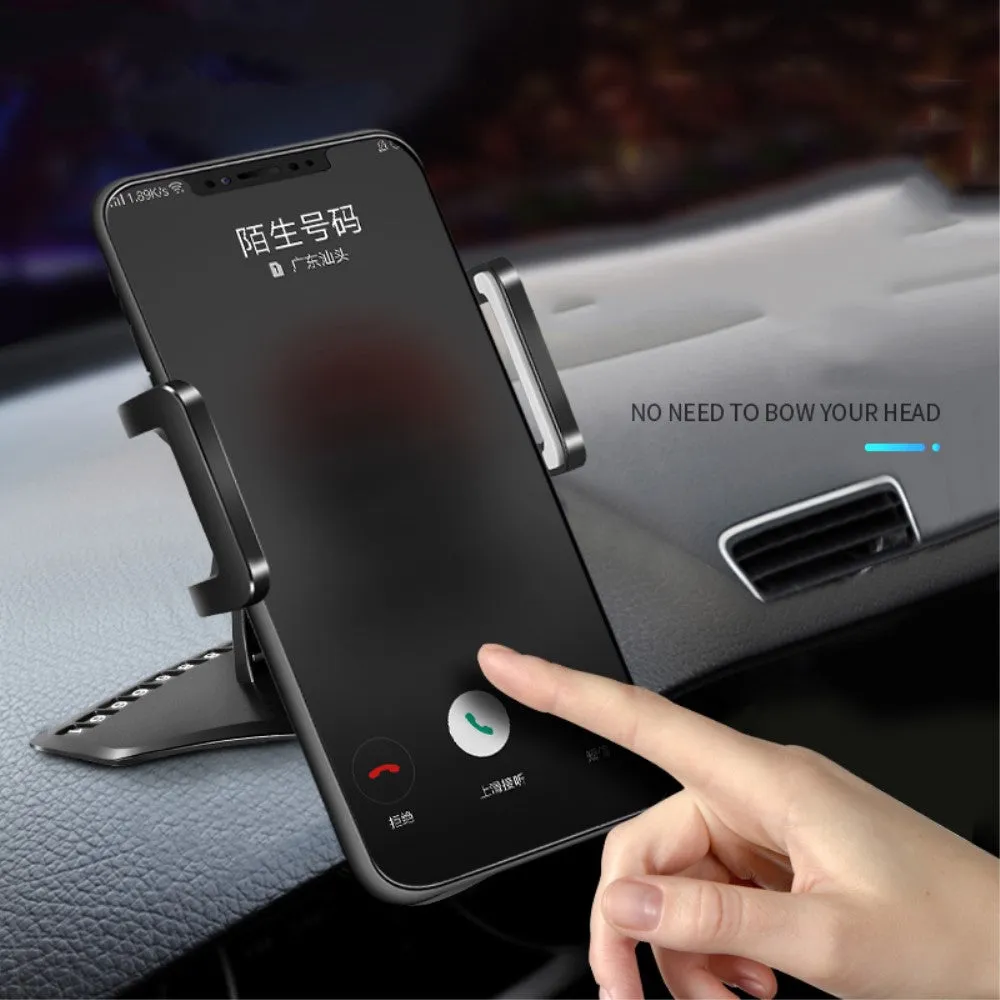 3 in 1 Car GPS Smartphone Holder: Dashboard / Visor Clamp   AC Grid Clip for iBall Majestic 2.4D - Black