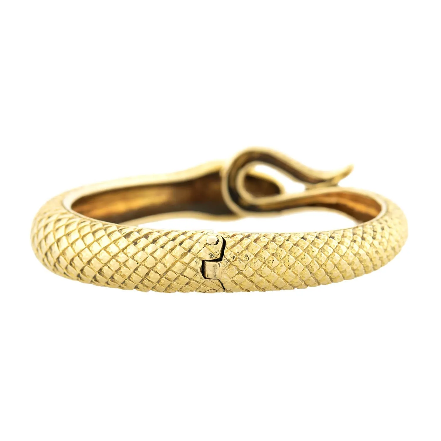 DAVID WEBB Estate 18k   Garnet Ouroboros Snake Bracelet 64.7g