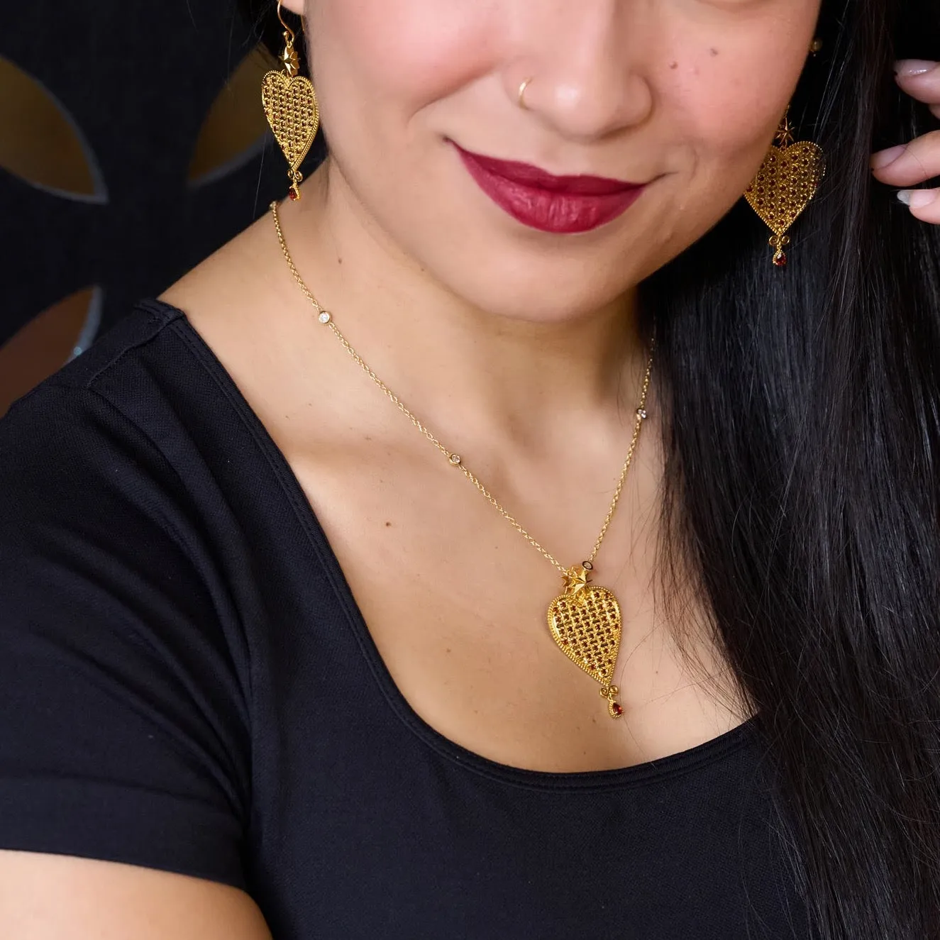 Erzulie's Divine Love Pendant Gold Vermeil