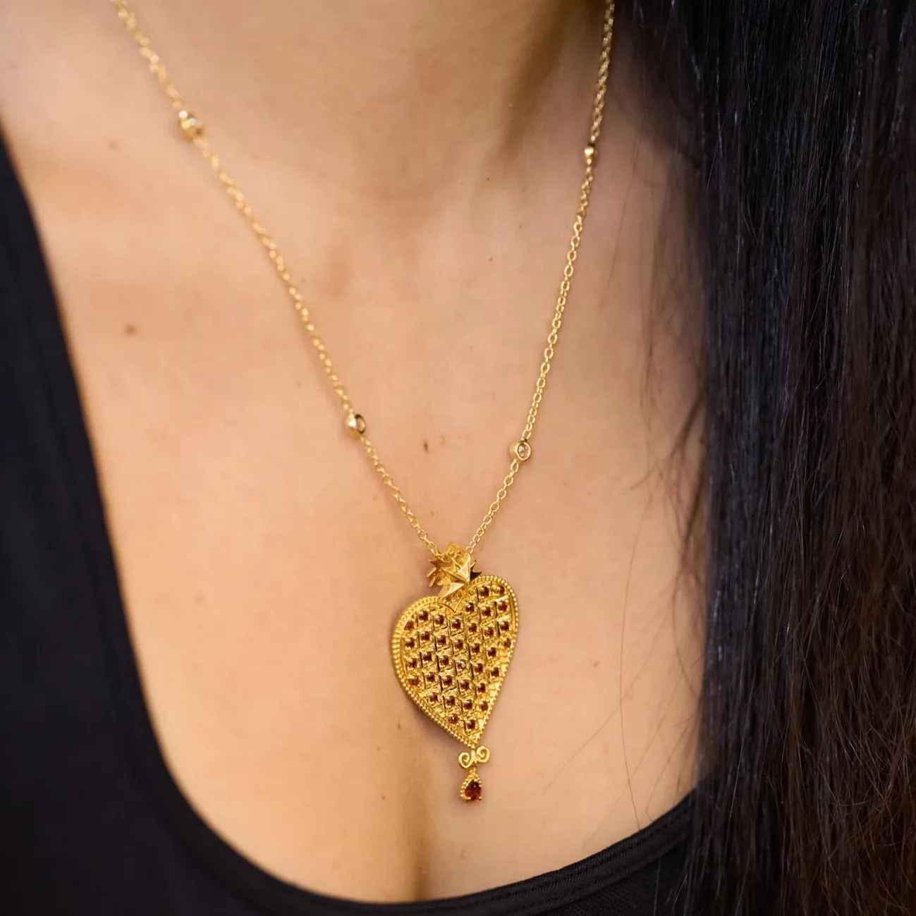 Erzulie's Divine Love Pendant Gold Vermeil