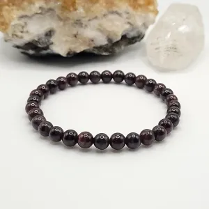 Garnet Crystal Stretch Bracelet
