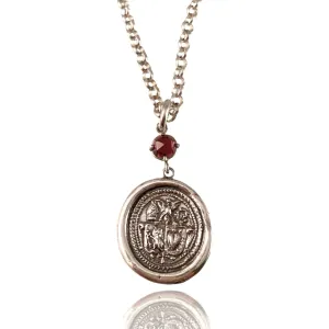 Guardian of the Divine Garnet Necklace