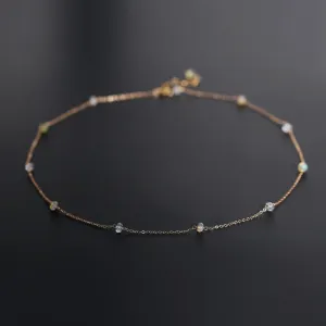 Gypsophila Aquamarine Necklace