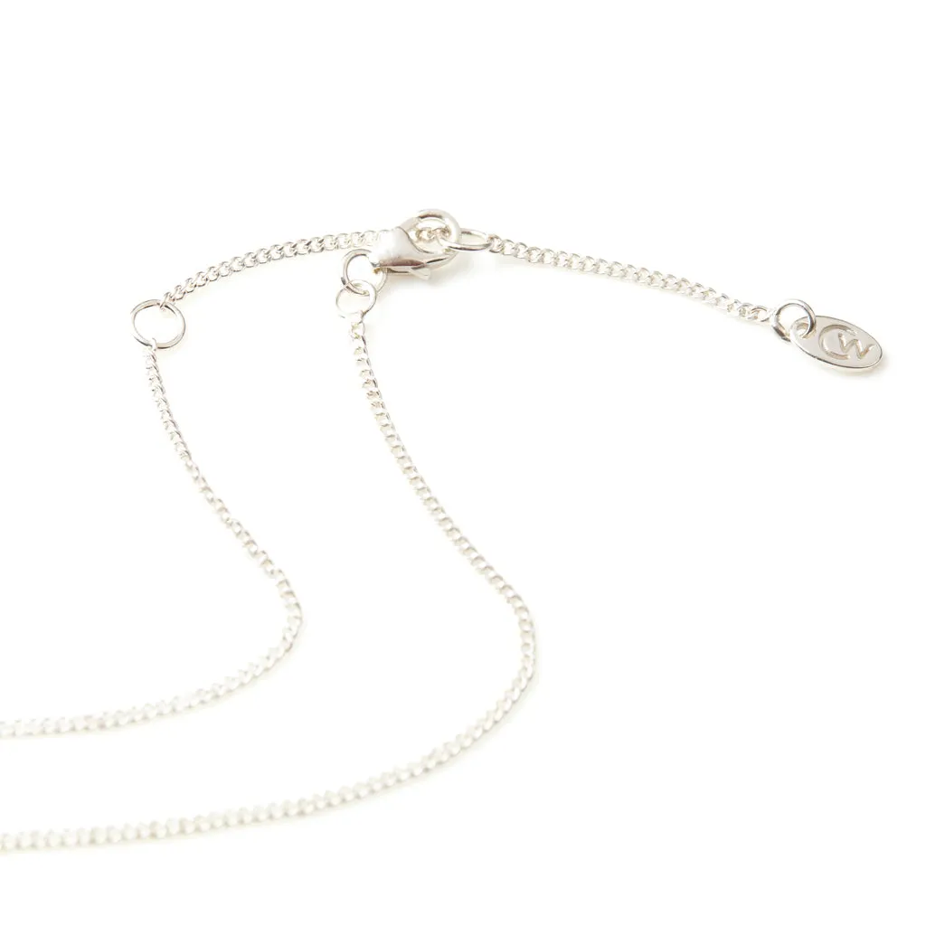 June Birthstone Charm Necklace - Moonstone