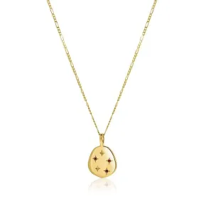 Linda Tahija Stellar Garnet Necklace - Gold