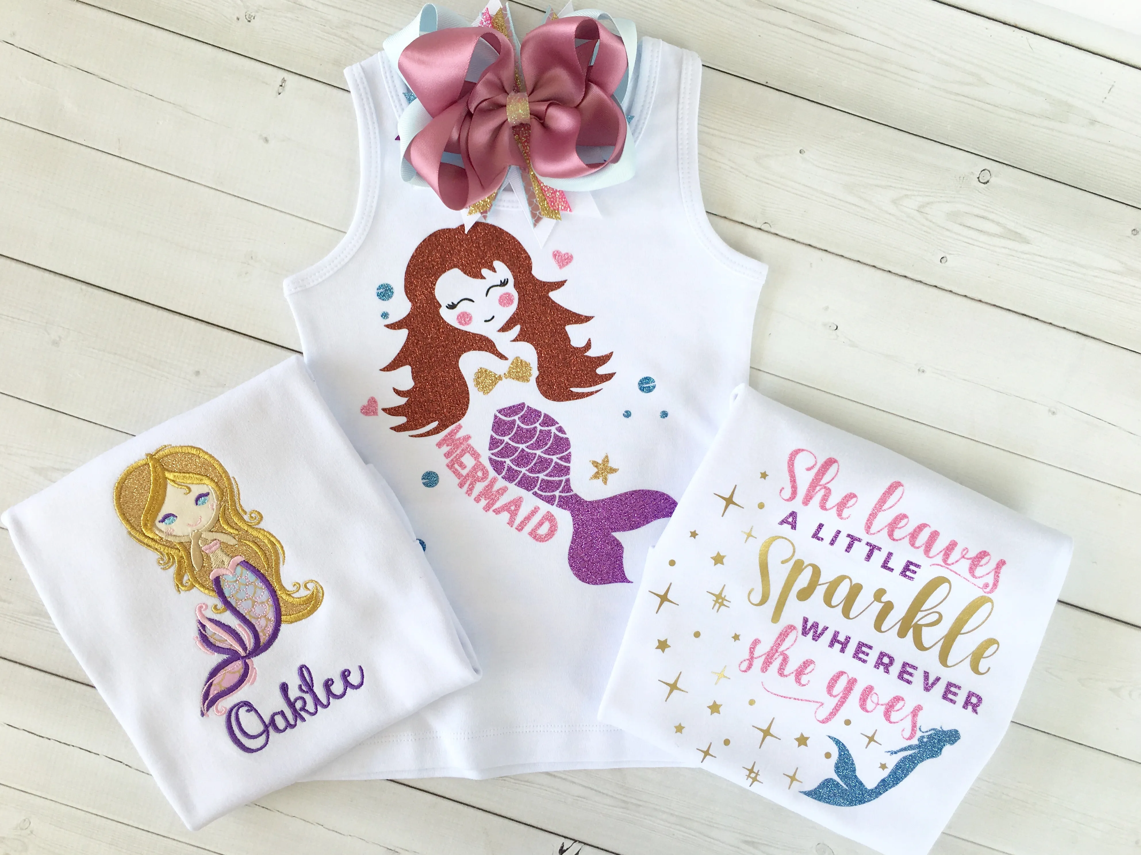 Majestic Mermaid Embroidered SHIRT ONLY
