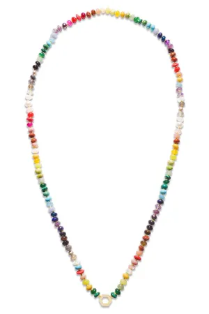 Multi Color Hexagon Necklace