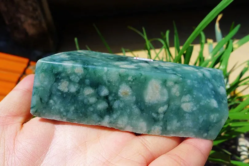 Natural Jade Rough Jadeite Raw (291g,9.4X4.8X2.5cm)