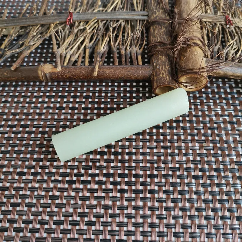 Natural Kunlun Jade Rough Nephrite Raw (44g,7.9X1.56cm)
