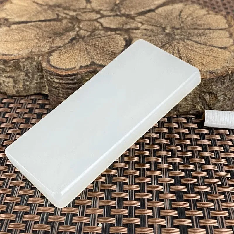 Natural Kunlun Jade Rough Nephrite Raw (61g,7.6X3.4X0.8cm)