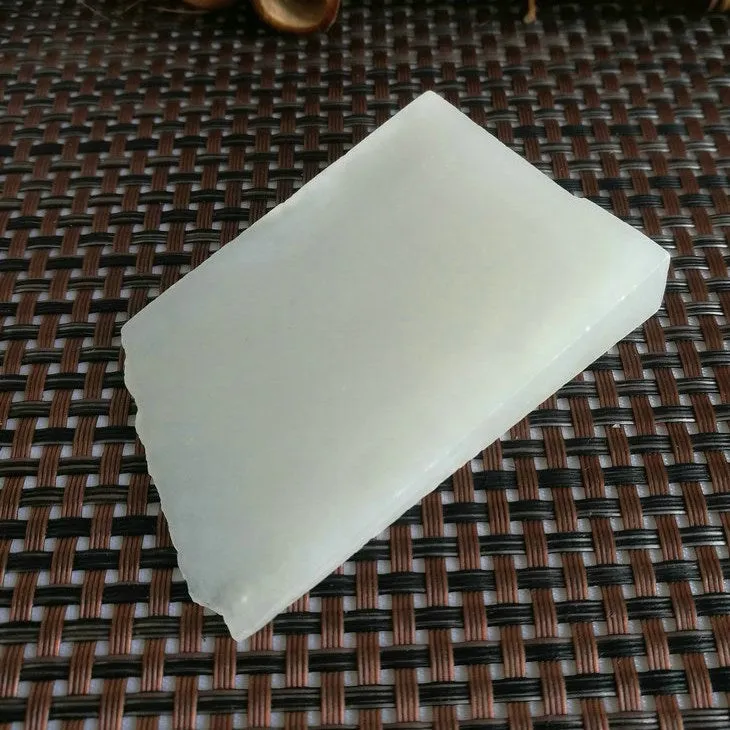 Natural Kunlun Jade Rough Nephrite Raw (69g,7X4.5X1.3cm)