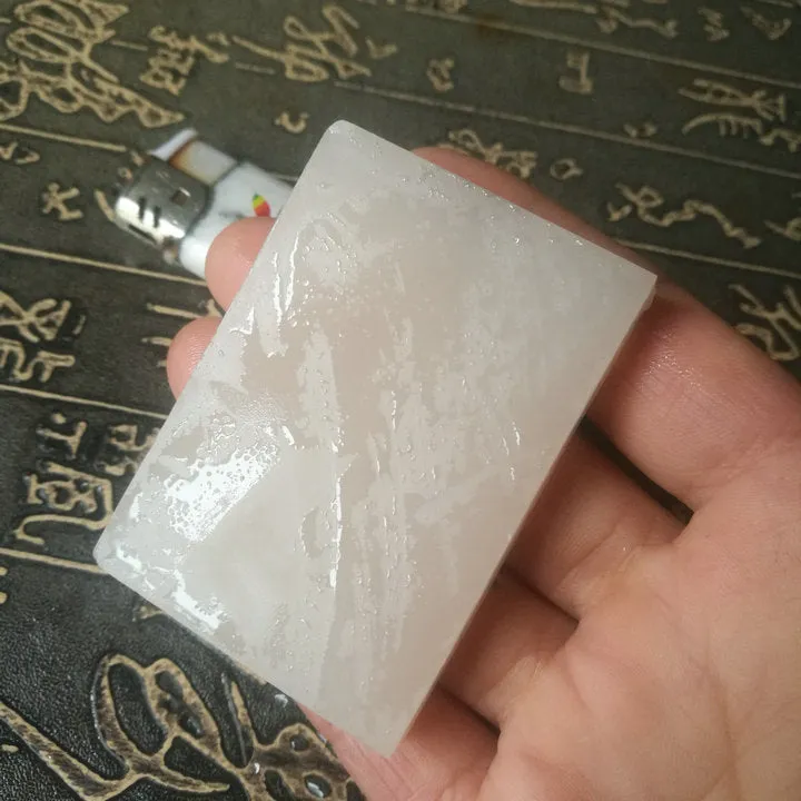 Natural Kunlun Jade Rough Nephrite Raw (72g, 6X4.2X1cm)