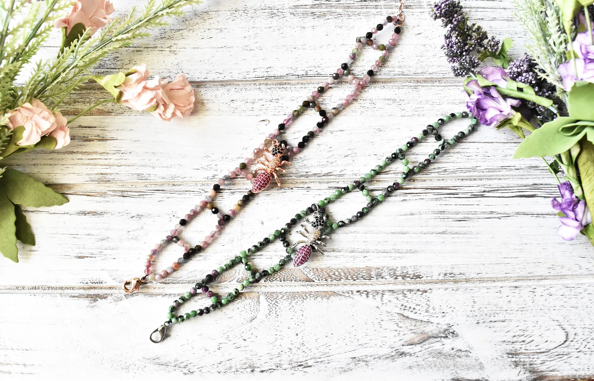 Natural Stone Ant Bracelet