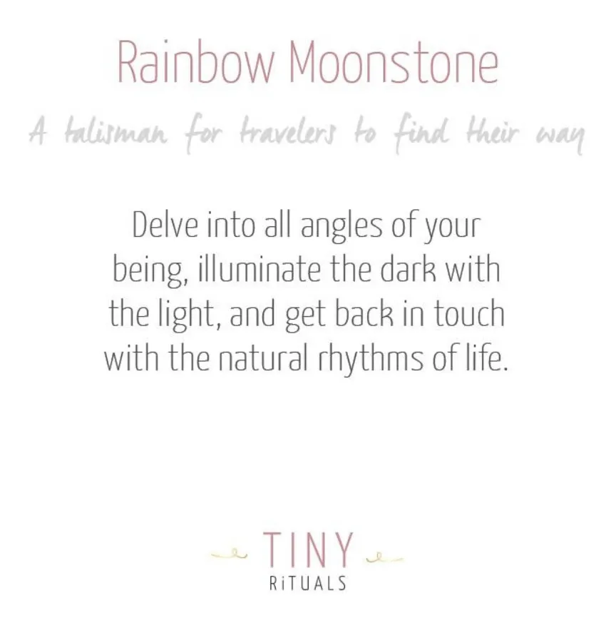 Rainbow Moonstone Cube