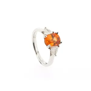 Sarah Layton Mandarin Garnet 3-Stone Ring ~ RX4916V1