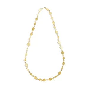 Silk Textured Gold Necklace