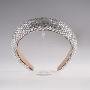 Silver Waffle Headband
