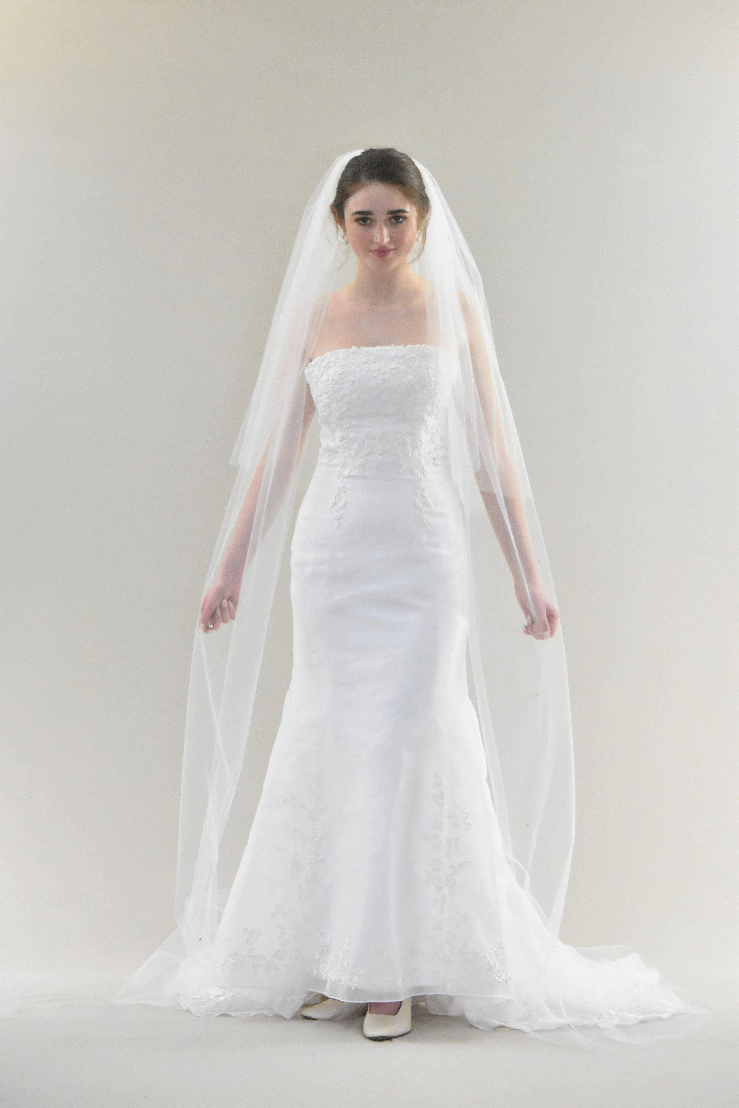 Sparkling Cathedral Veil with Blusher