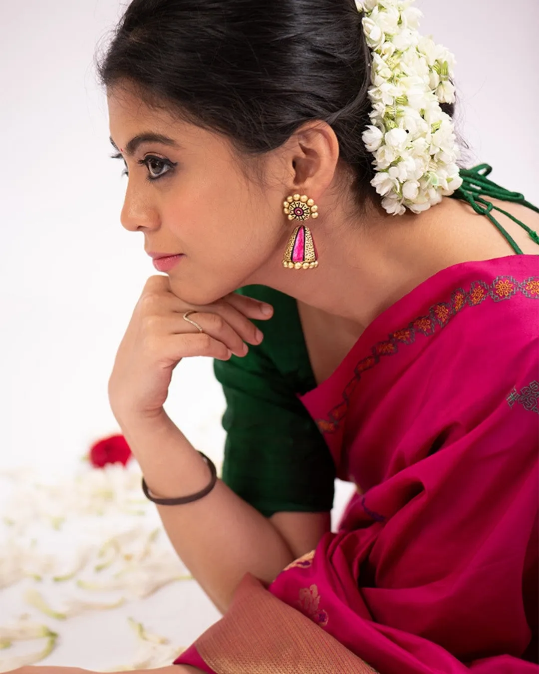Sparkling Cone Jhumka